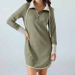 Tommy‎ Bahama | Reversible Knit Sweater Dress Cowl Neck M/L (Read) Coastal Chic